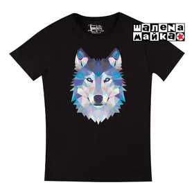 Прикольные футболки: Wolf Geometria Black